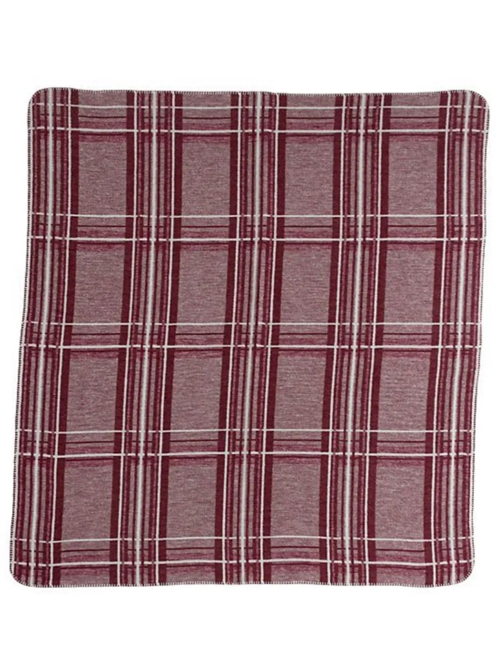The Cotton Edition Made in Portugal Plaid Throw Blanket NWT